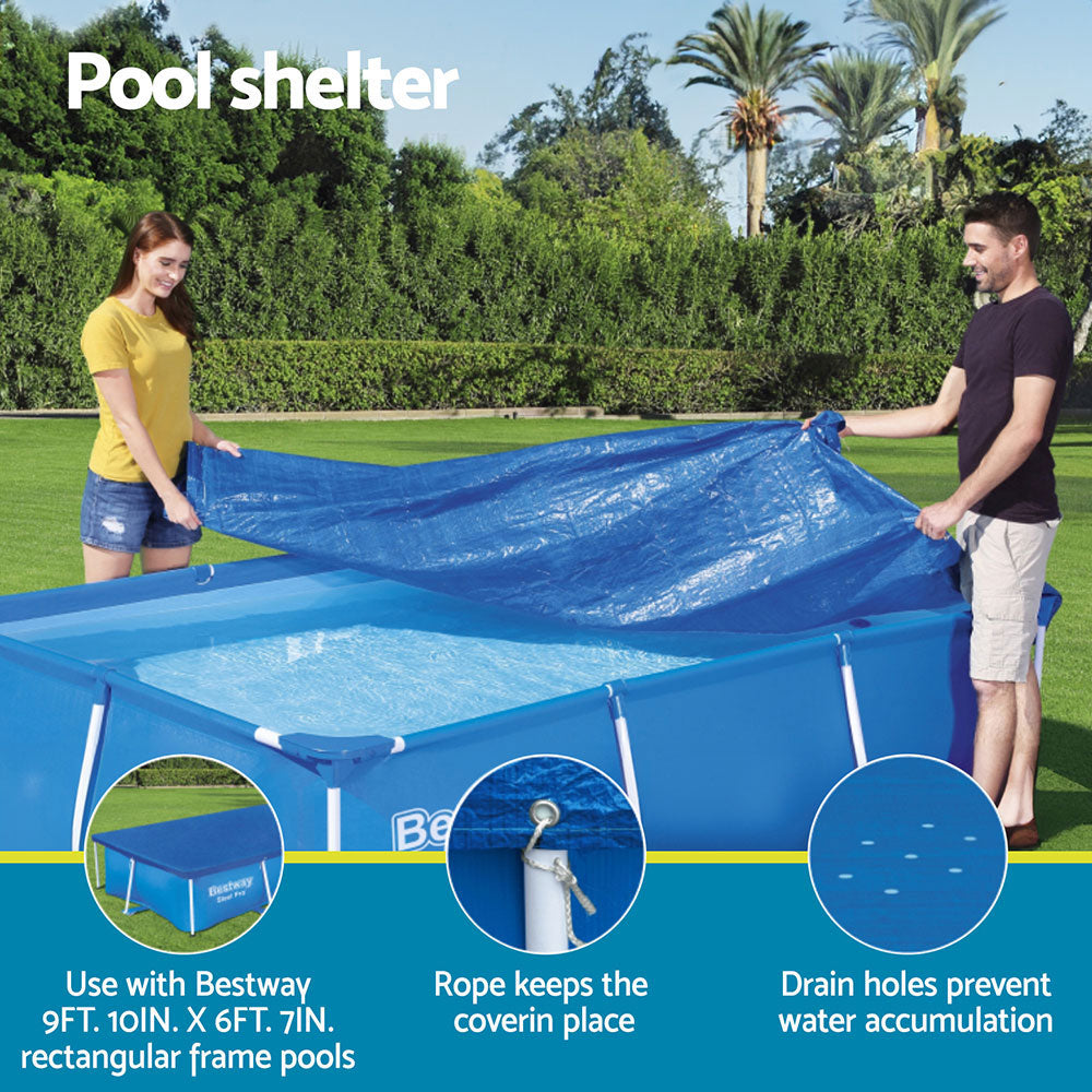 Bestway Pool Cover 58106 Fits 3x2.01m Above Ground Swimming Pool PE Blanket-3