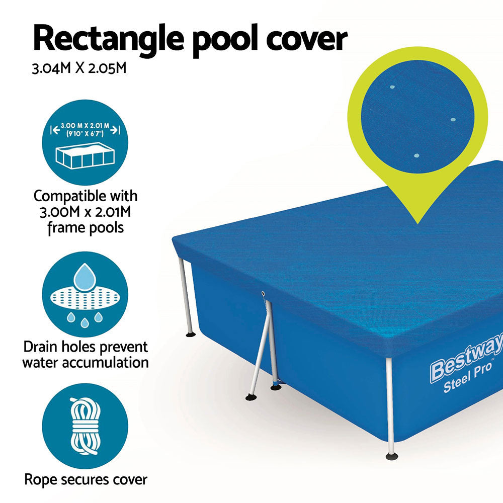 Bestway Pool Cover 58106 Fits 3x2.01m Above Ground Swimming Pool PE Blanket-4