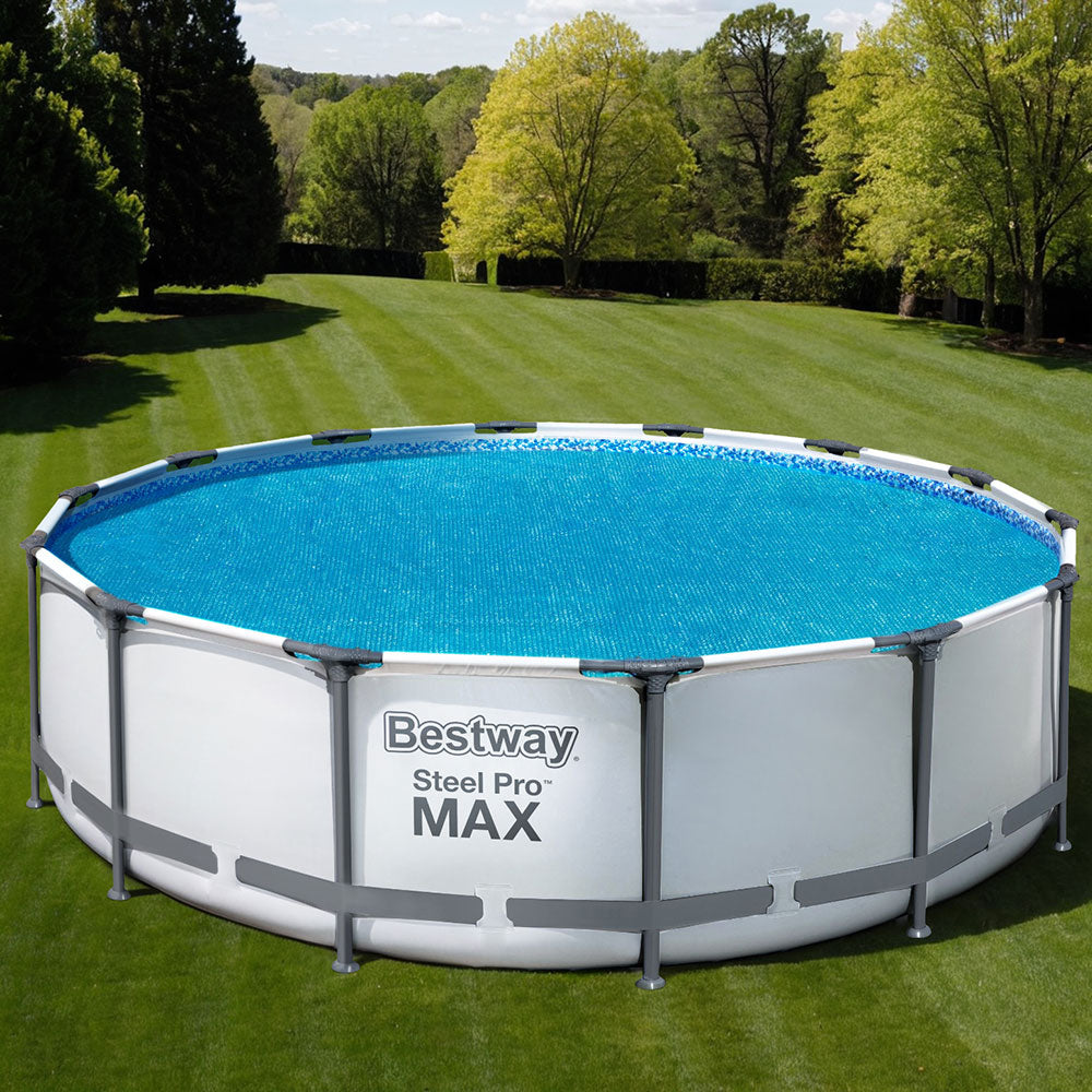 Bestway Pool Cover Solar Fits 4.17m Round Above Ground Swimming Pool Blanket-0