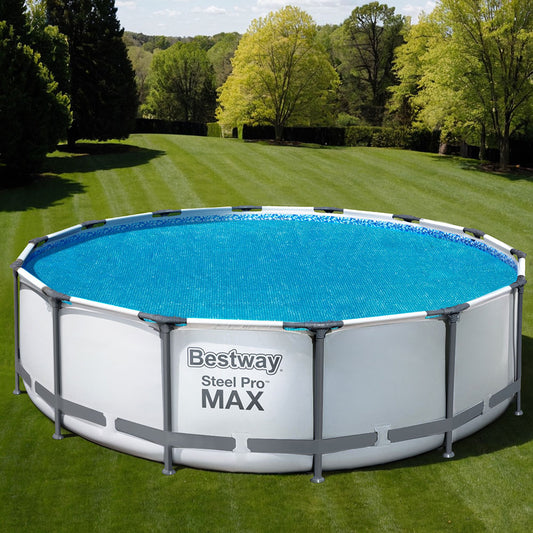 Bestway Pool Cover Solar Fits 4.17m Round Above Ground Swimming Pool Blanket-0