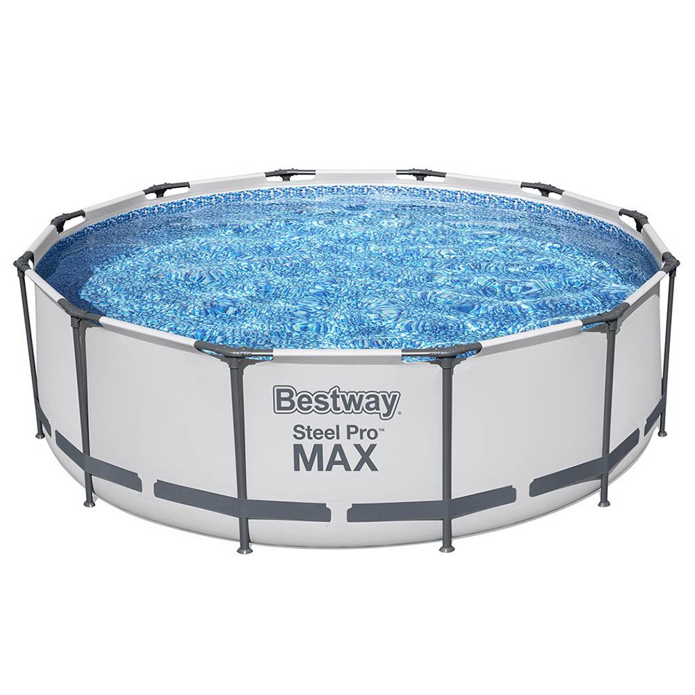 Bestway Swimming Pool 366x100cm Steel Frame Round Above Ground Pools w/ Filter Pump 9150L-2