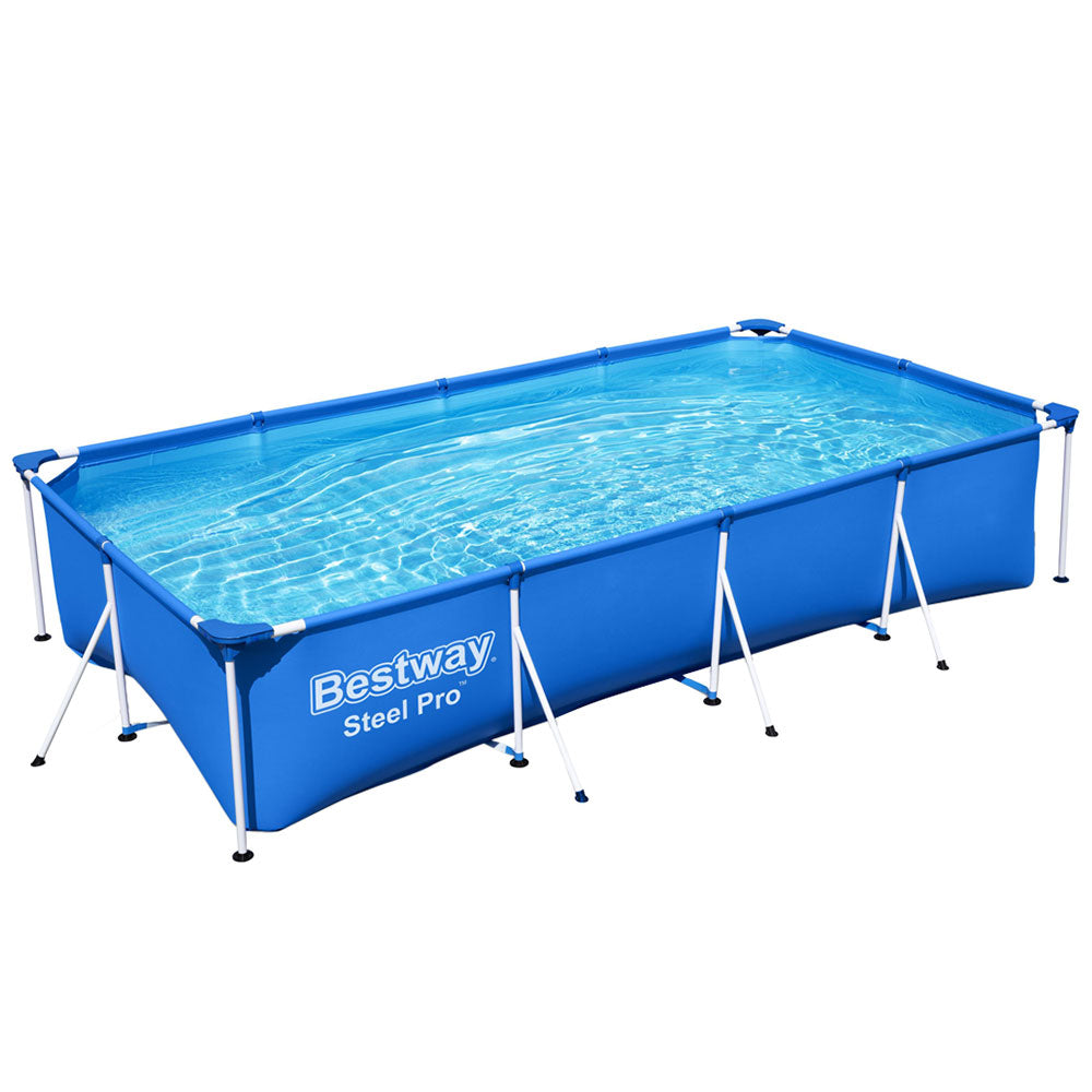 Bestway Swimming Pool 400x211x81cm Steel Frame Above Ground Pools 5700L-0
