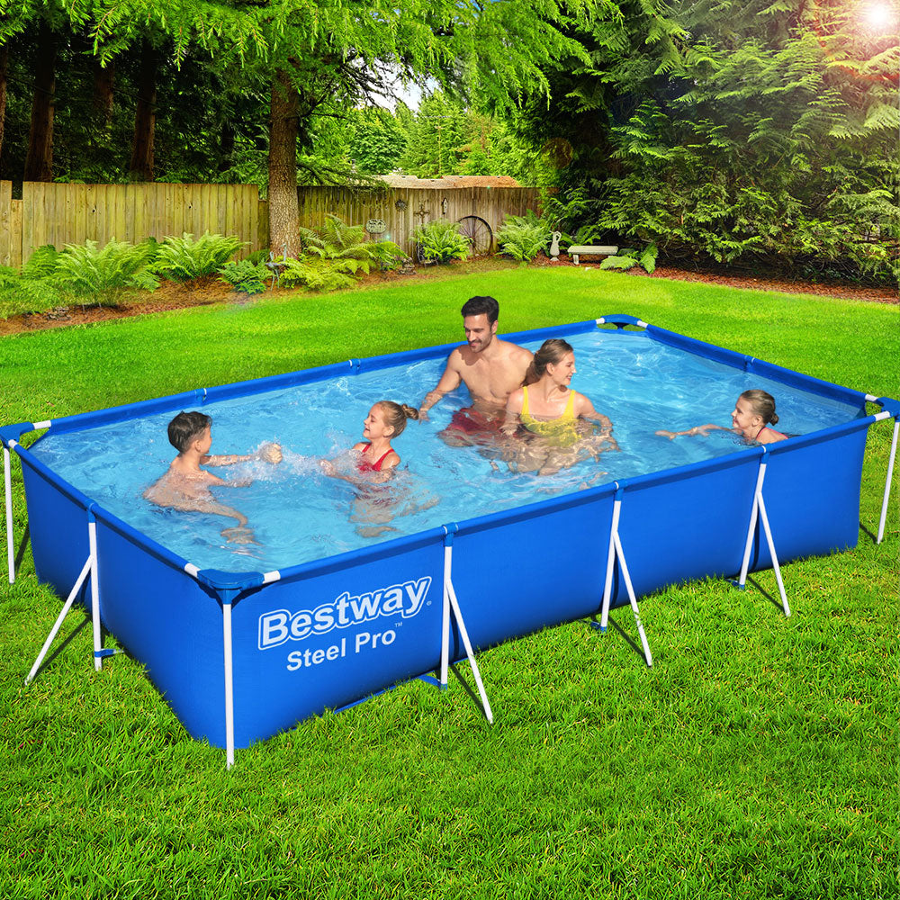 Bestway Swimming Pool 400x211x81cm Steel Frame Above Ground Pools 5700L-7