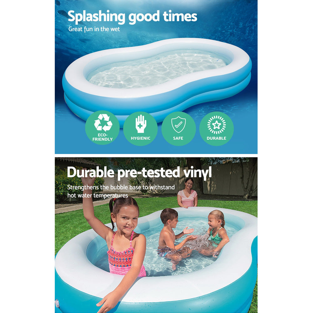 Bestway Kids Pool 262x157x46cm Inflatable Above Ground Swimming Pools 544L-3