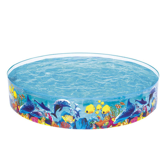 Bestway Kids Pool 244x46cm Round Above Ground Rigid Swimming Pools Undersea 2074L-0