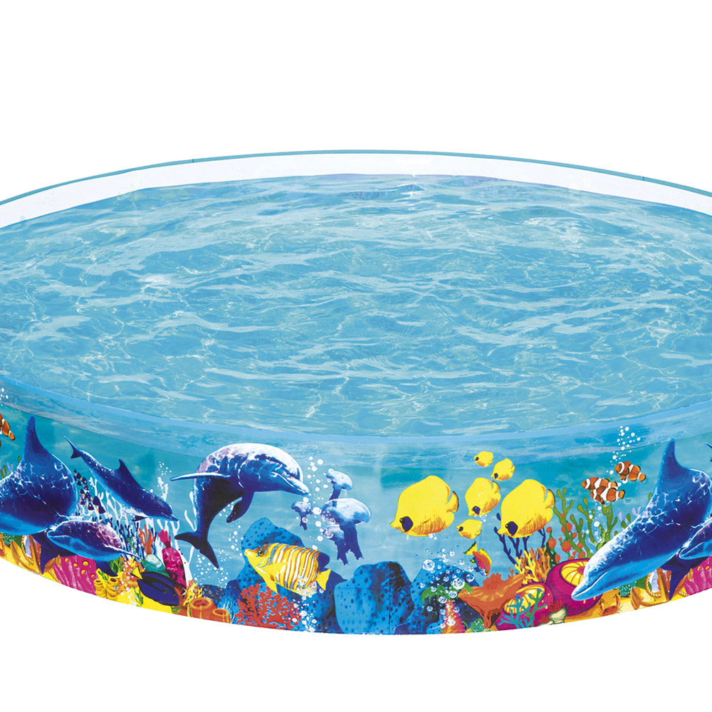 Bestway Kids Pool 244x46cm Round Above Ground Rigid Swimming Pools Undersea 2074L-2