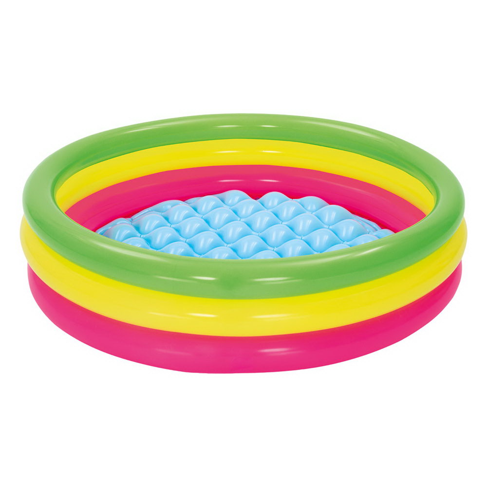 Bestway Kids Inflatable Pool Above Ground Round Splash Pool 102x102x25cm-0