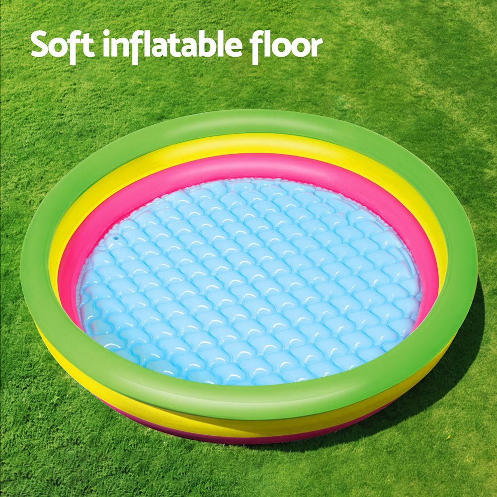 Bestway Kids Inflatable Pool Above Ground Round Splash Pool 102x102x25cm-5