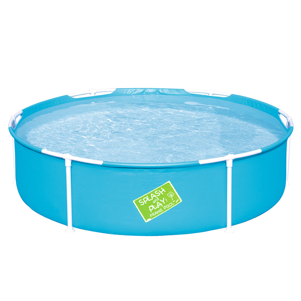 Bestway Kids Pool 152x38cm Round Steel Frame Swimming Pools Above Ground 580L-0