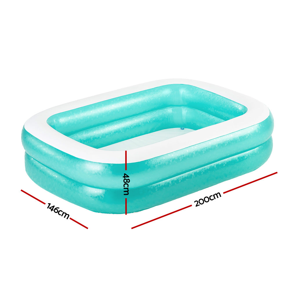 Bestway Kids Pool 200x146x48cm Inflatable Above Ground Swimming Pools 450L-1