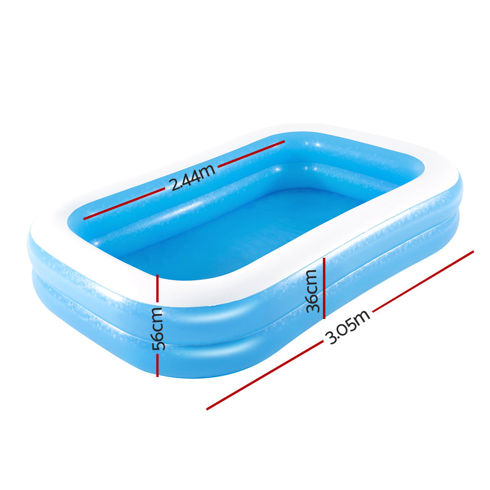 Bestway Kids Pool 262x175x51cm Inflatable Above Ground Swimming Pools 778L-1