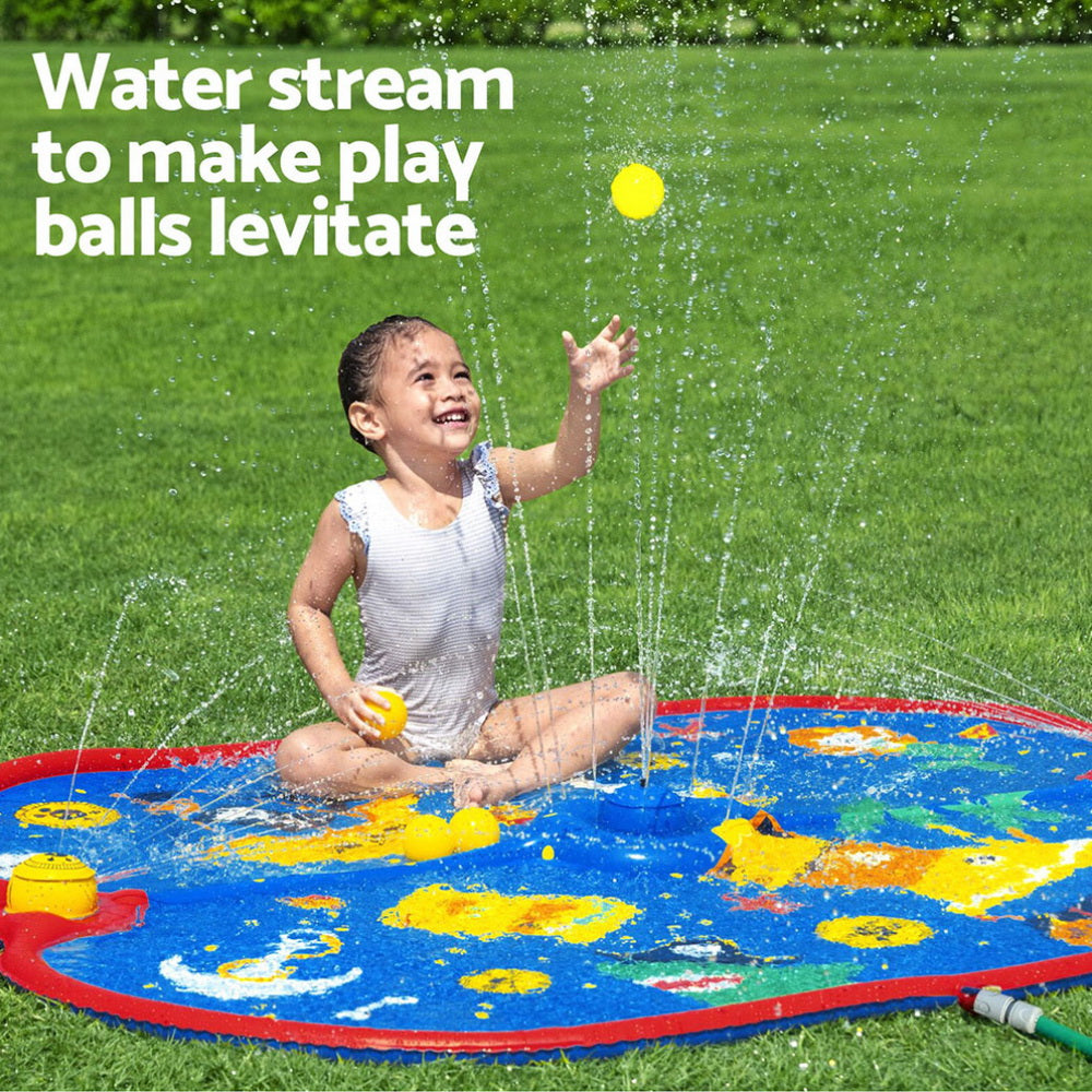 Bestway Kids Splash Pad Pool Sprinkler Spray Play Mat Water Fun Toys 170cm x140cm-3