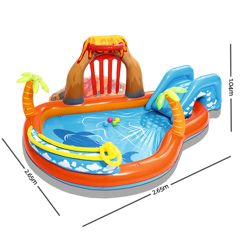 Bestway Kids Pool 265x265x104cm Inflatable Above Ground Swimming Play Pools 208L-1
