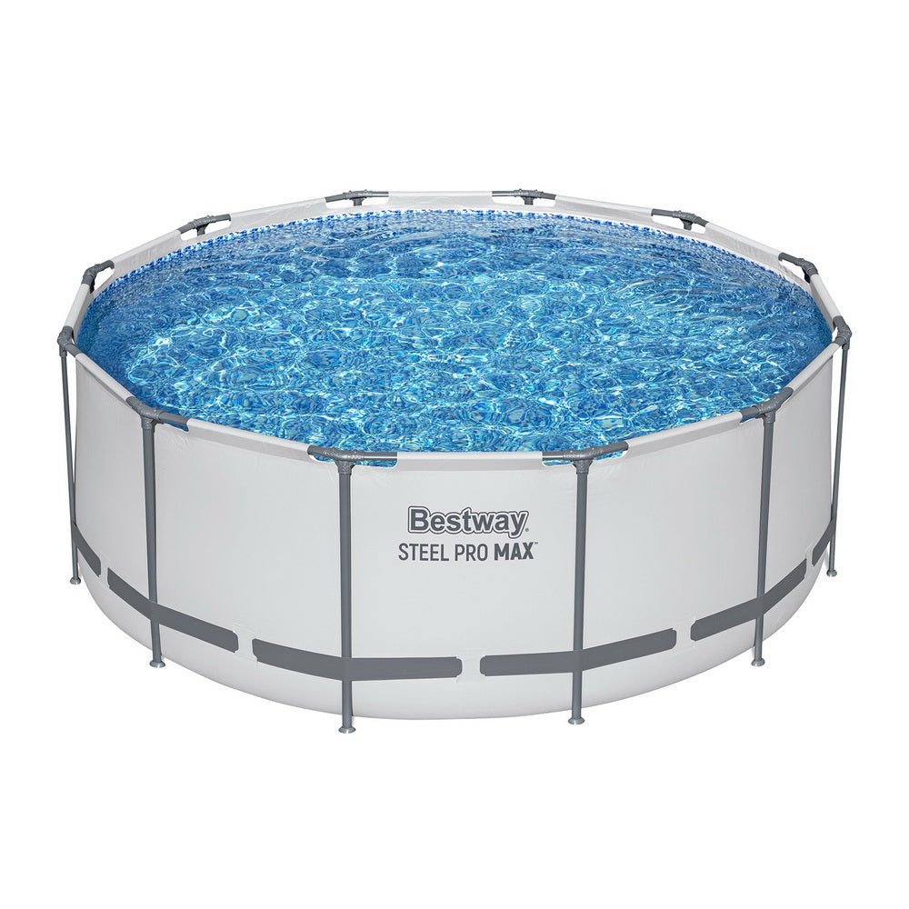Bestway 366cm Swimming Pool Above Ground Pools Round Filter Pump Cover Ladder-0
