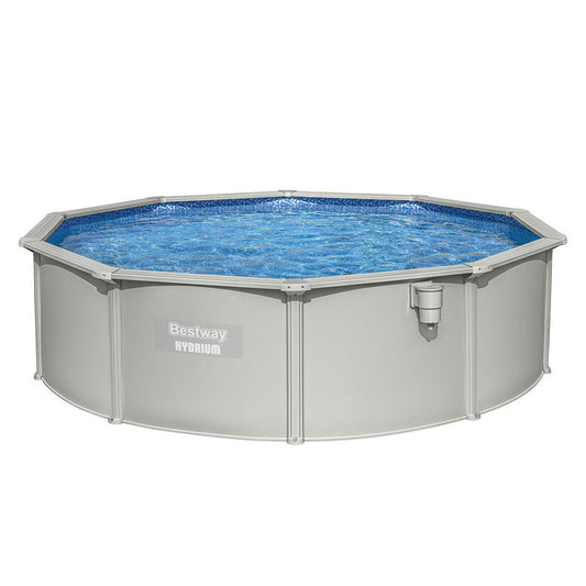 Bestway Swimming Pool Steel Frame Round Pool Set 457cm w/ Filter Ladder 17430L-0