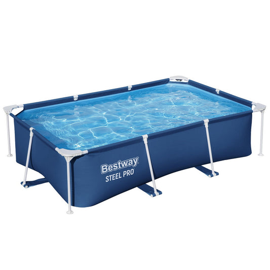 Bestway Swimming Pool 259x170x61cm Steel Frame Above Ground Pools 2300L-0