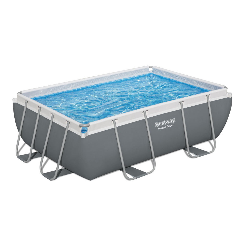 Bestway Swimming Pool 282x196x84cm Steel Frame Above Ground Pools Filter Pump 3662L-0