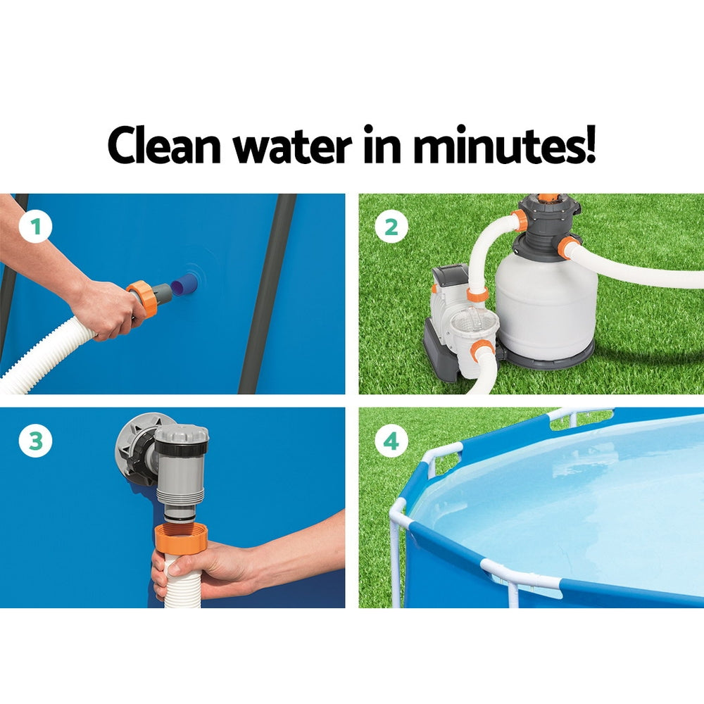 Bestway Pool Pump Sand Filter 2200GPH 8327L/H Pools Flowclear Filters-3