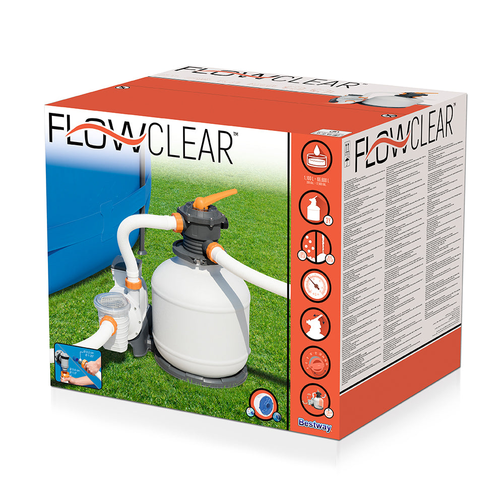 Bestway Pool Pump Sand Filter 3000GPH 11355L/H Pools Flowclear Filters-2