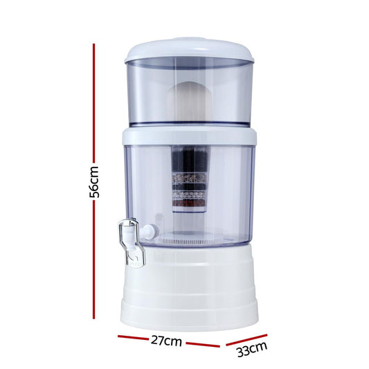 Devanti Benchtop Water Filter 16L Gravity Multi-Stage BPA-Free Home Camping-1