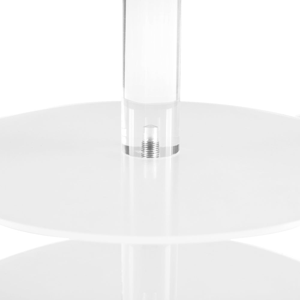 5-Star Chef Cake Stand 5 Tiers Acrylic Holder Display Round Clear Wedding Party-3