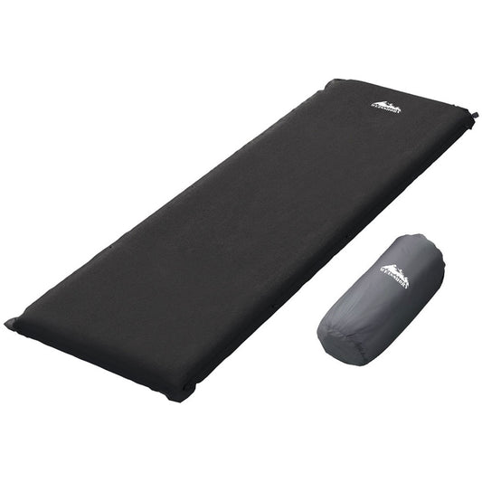 Weisshorn Self Inflating Mattress Camping Sleeping Mat Air Bed Pad Single Black-0