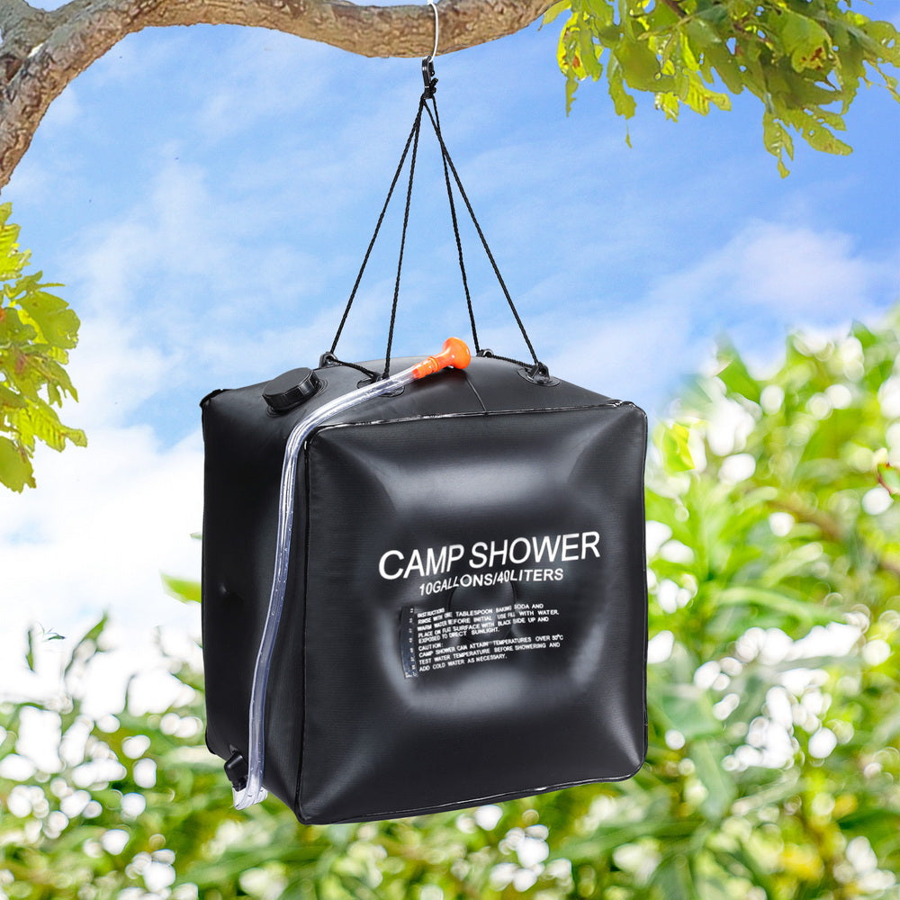 Weisshorn Camping Shower Bag 40L Black-4