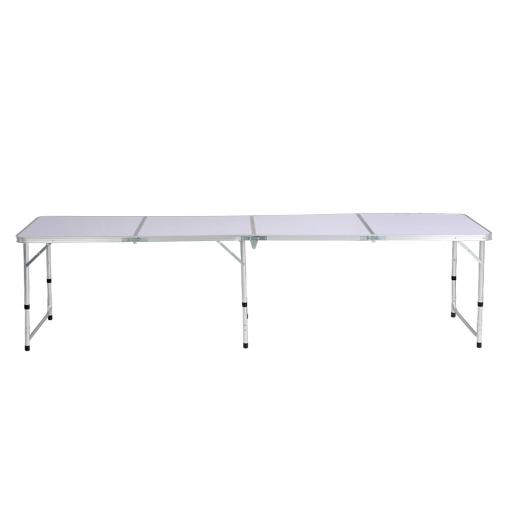 Weisshorn Folding Camping Table 240CM Portable Outdoor Picnic BBQ Aluminium Desk-2