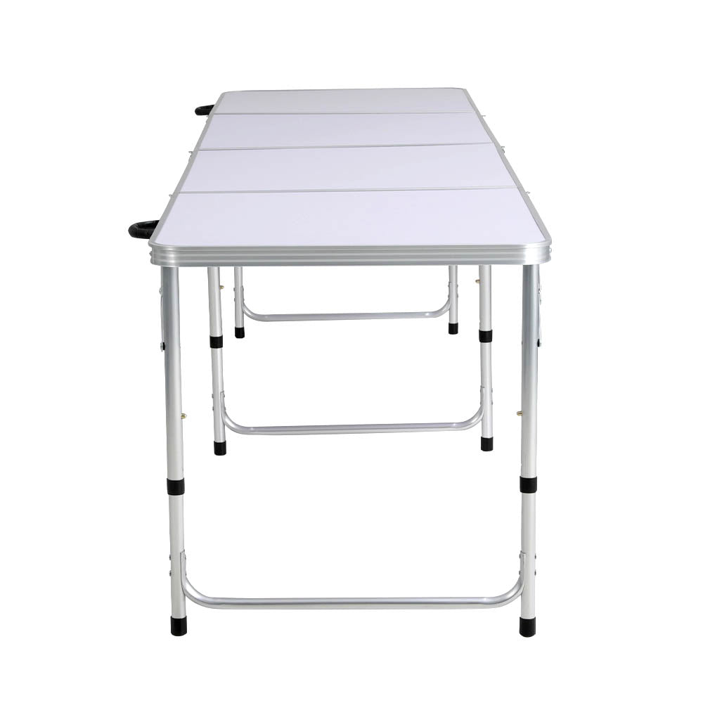 Weisshorn Folding Camping Table 240CM Portable Outdoor Picnic BBQ Aluminium Desk-3