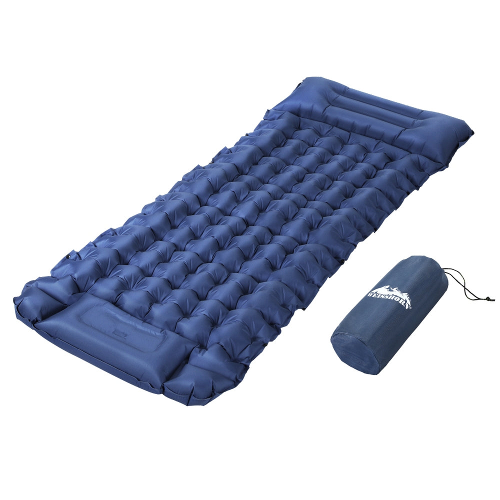 Weisshorn Self Inflating Mattress Camping Sleeping Mat Air Bed Single Pillow Bag-0