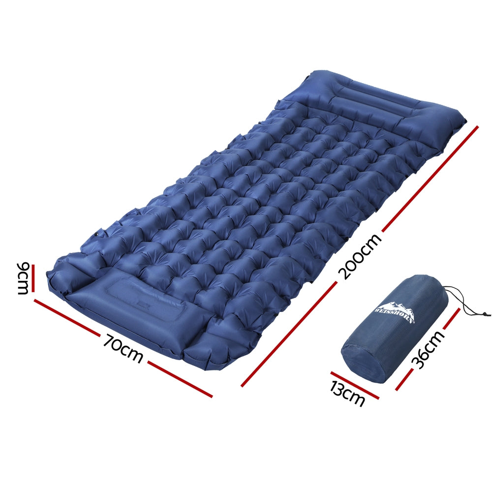 Weisshorn Self Inflating Mattress Camping Sleeping Mat Air Bed Single Pillow Bag-1