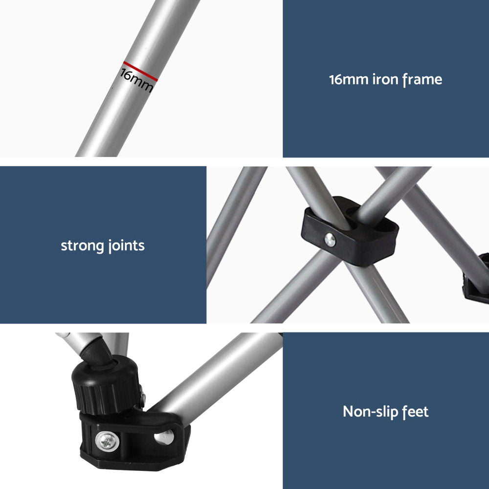 Weisshorn Camping Chair Reclining Adjustable Portable Outdoor Folding Lightweight-5