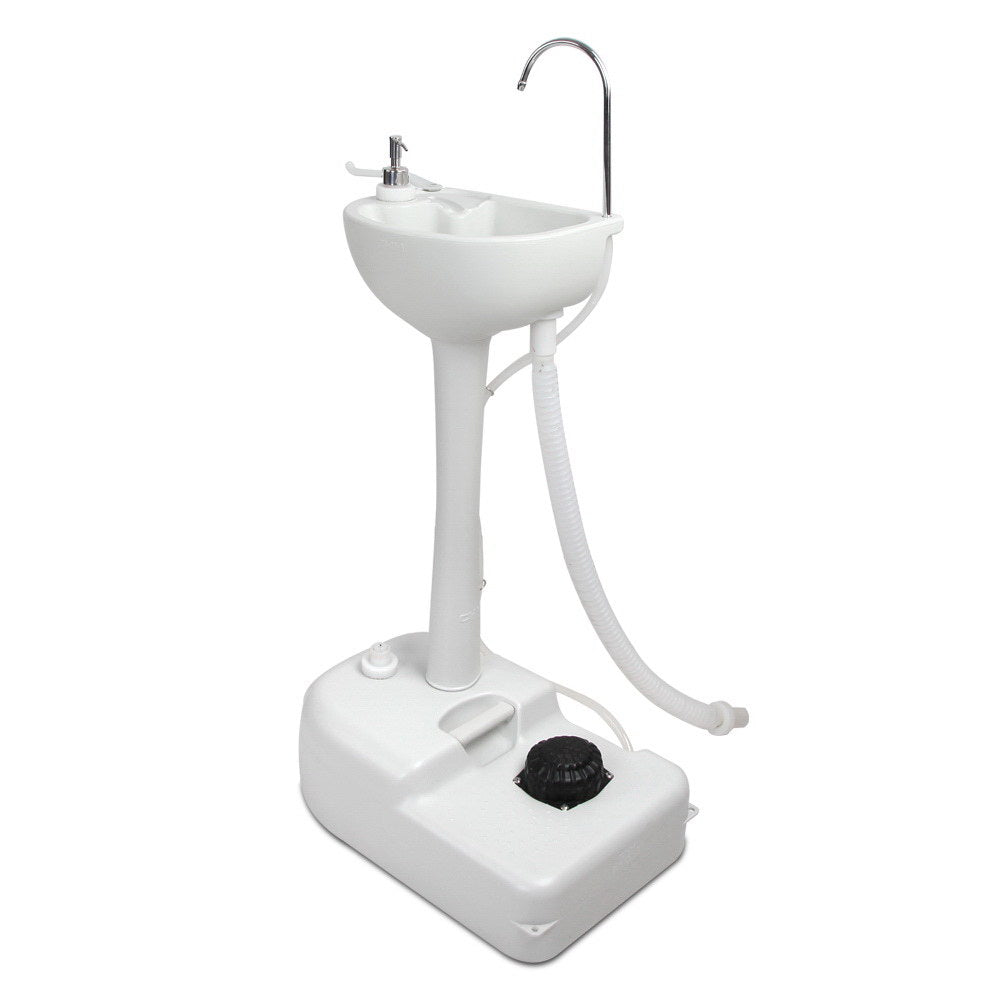 Weisshorn Camping Basin Portable Hand Wash Sink Stand 19L Capacity-0