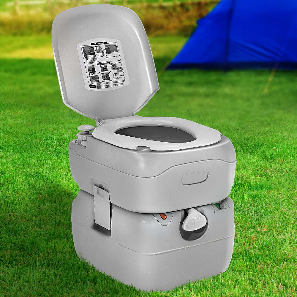 Weisshorn 22L Portable Camping Toilet Outdoor Flush Potty Boating-7