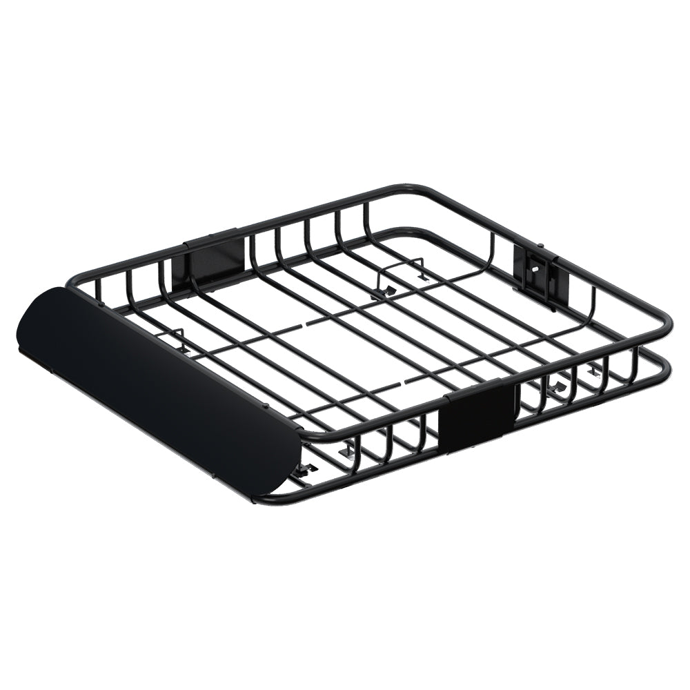 Giantz Universal Car Roof Rack Basket Luggage Vehicle Cargo Carrier 111cm Black-0