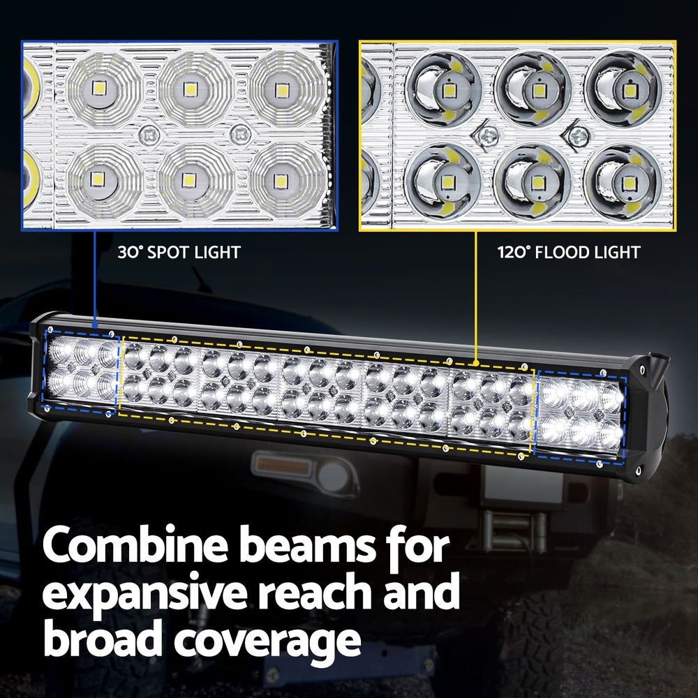 Giantz LED Driving Light 20 Inch Flood Spot Light Bar Driving Lamp Offroad Truck-3