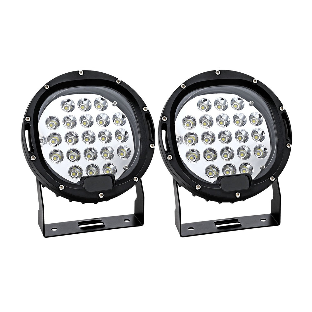 Giantz Pair LED Driving Lights 7 Inch Flood Spot Lights Car Truck SUV 12V 24V-2