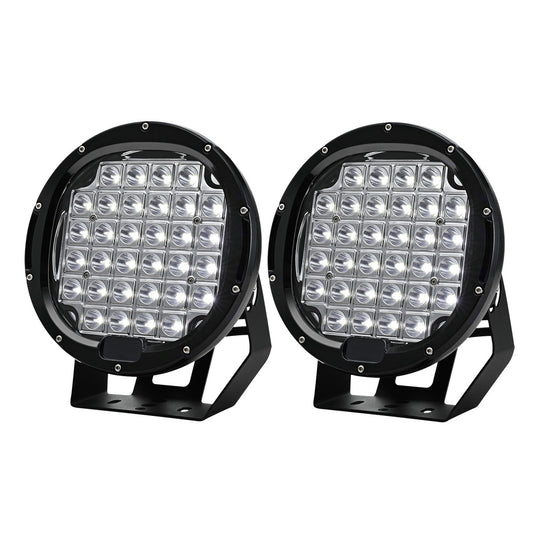 Giantz Pair LED Driving Lights 9 Inch Flood Spot Lights Car Truck SUV 12V 24V-0