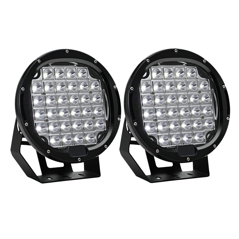 Giantz Pair LED Driving Lights 9 Inch Flood Spot Lights Car Truck SUV 12V 24V-2