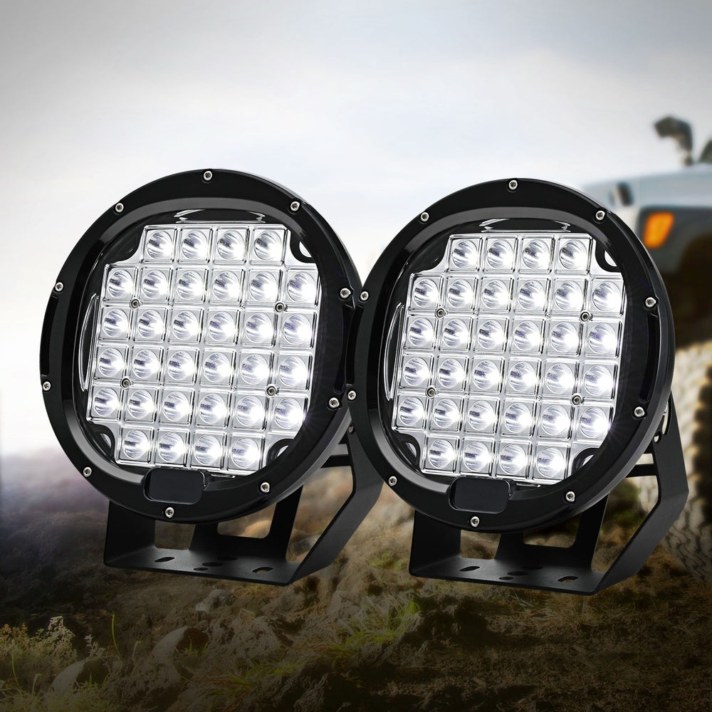 Giantz Pair LED Driving Lights 9 Inch Flood Spot Lights Car Truck SUV 12V 24V-6