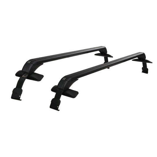 Universal Car Roof Rack Cross Bars 90cm Aluminium Adjustable Lockable 45kg Clamps-0