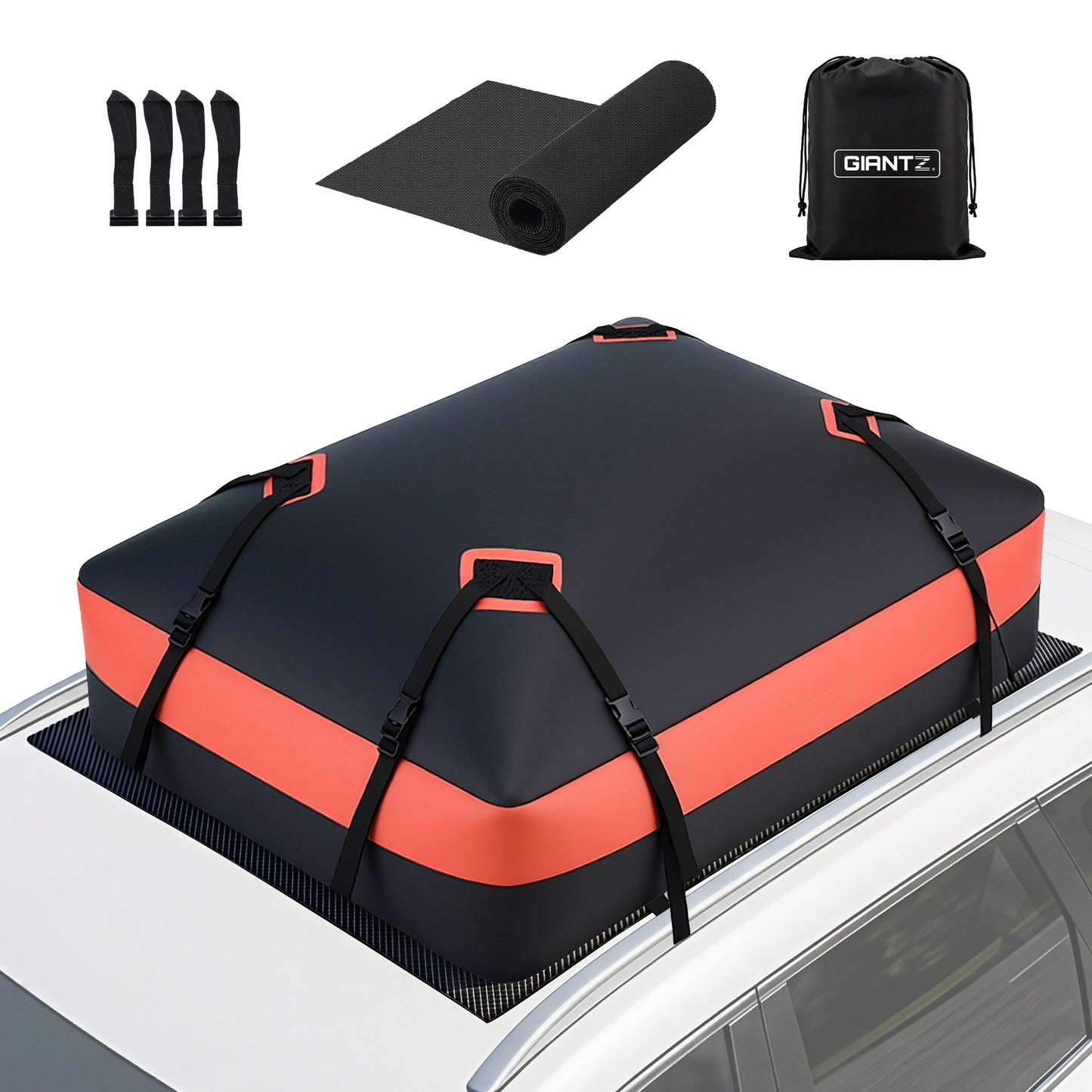 Giantz Roof Top Cargo Bag Waterproof Car Luggage Carrier 15 Cubic Ft Universal-0