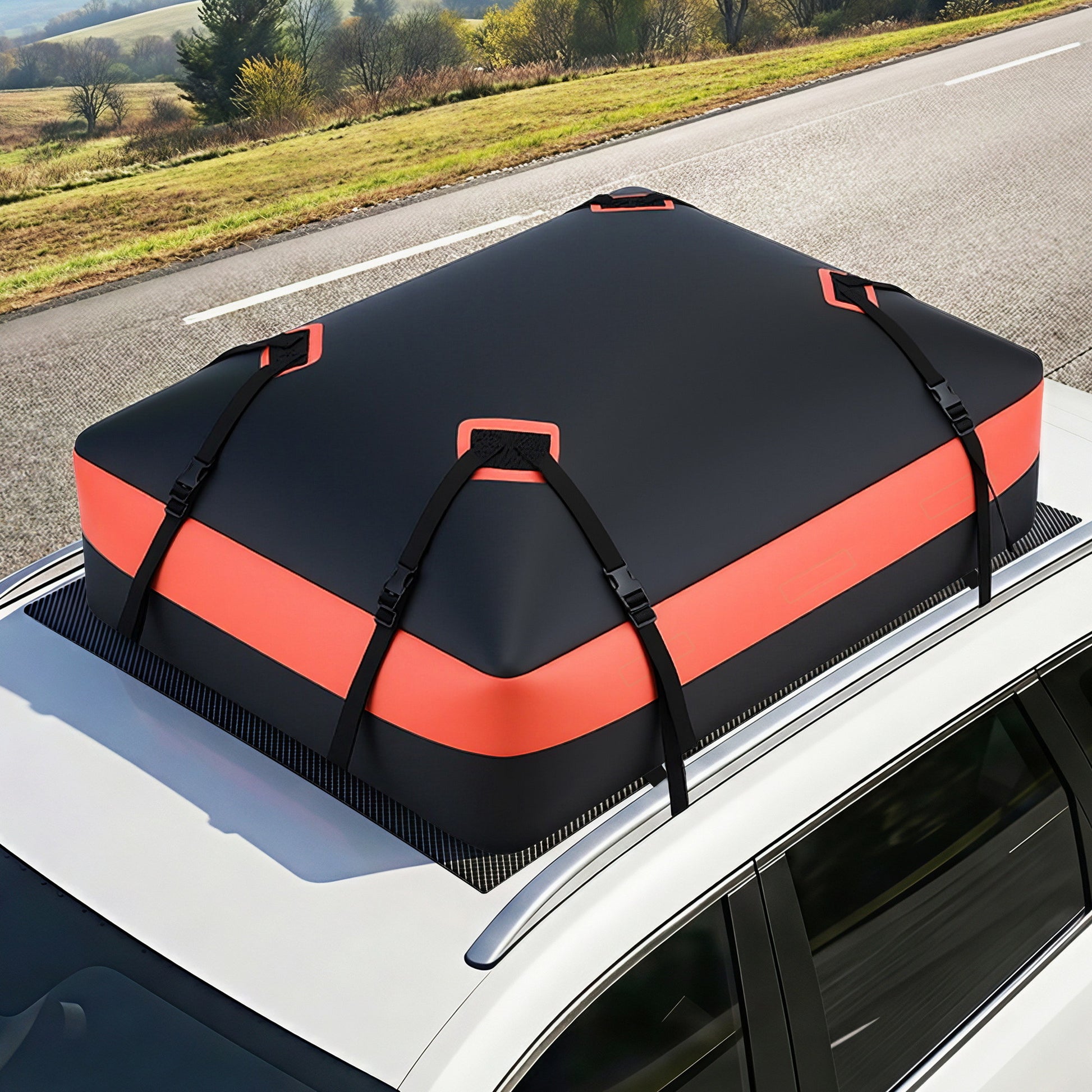 Giantz Roof Top Cargo Bag Waterproof Car Luggage Carrier 15 Cubic Ft Universal-8