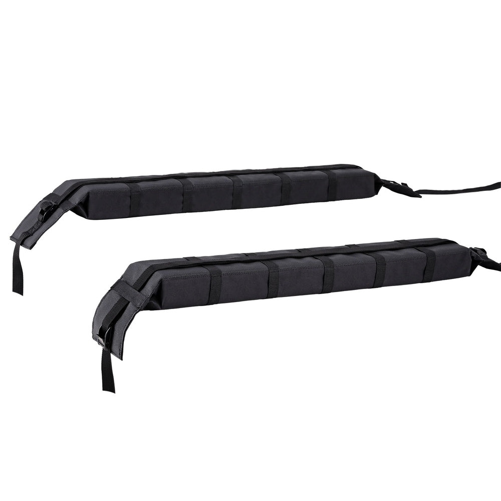 Universal Soft Car Roof Rack 116cm Kayak Luggage Carrier Adjustable Strap Black-4