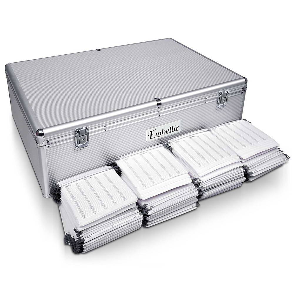 Embellir CD Case DVD Cases Storage Box 1000 Discs Aluminium Case DVD Folders-0