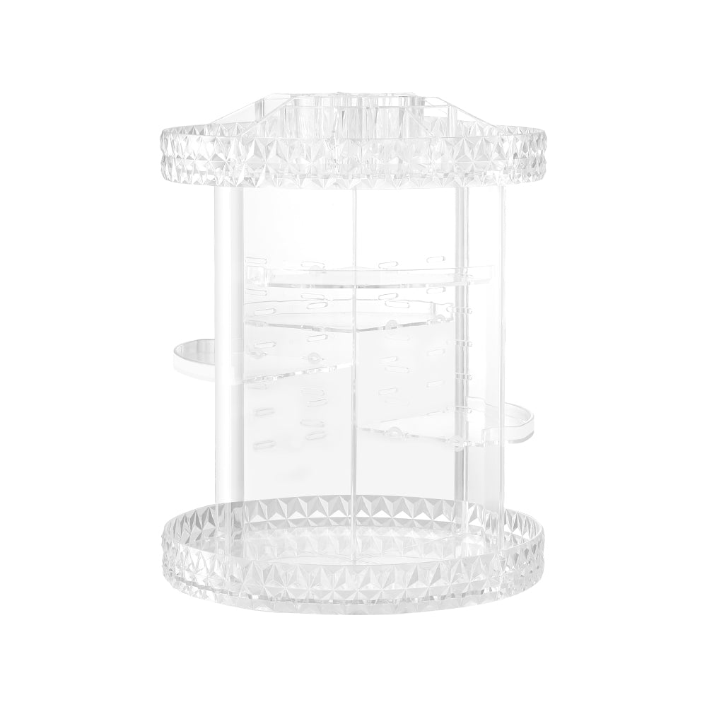 Embellir Makeup Case Acrylic Rotating Cosmetic Organizer Storage Display Holder-0