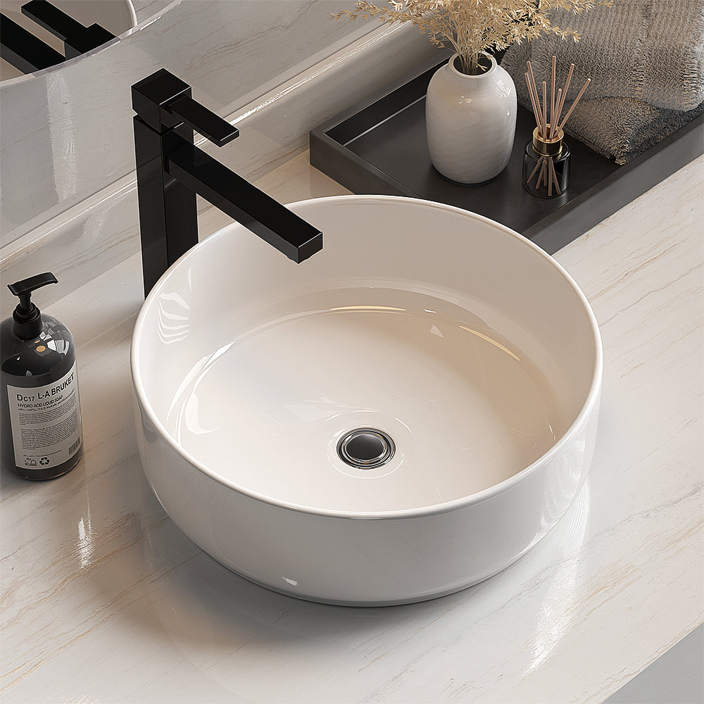 Cefito Bathroom Basin Ceramic Vanity Sink Hand Wash Bowl 35x12cm-6