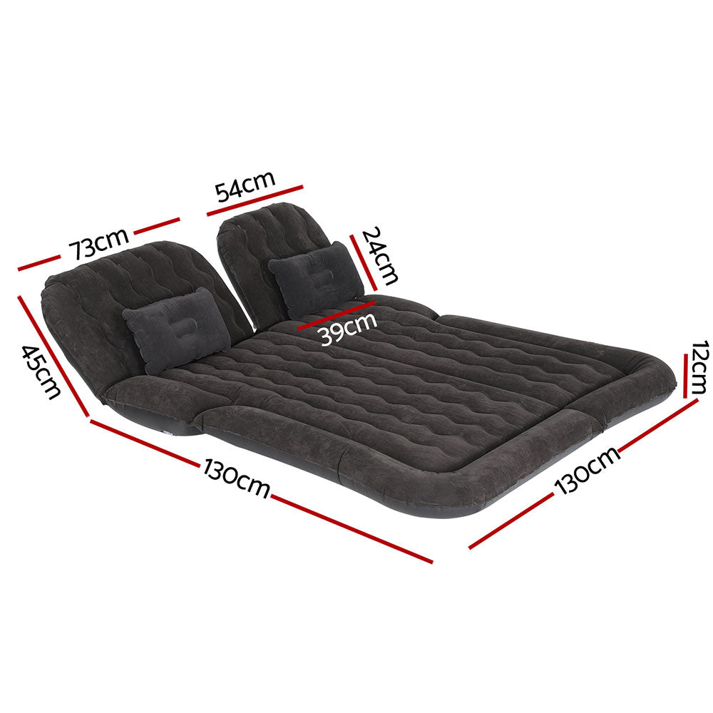 Weisshorn Car Mattress 175x130 Inflatable SUV Back Seat Camping Bed Black-1