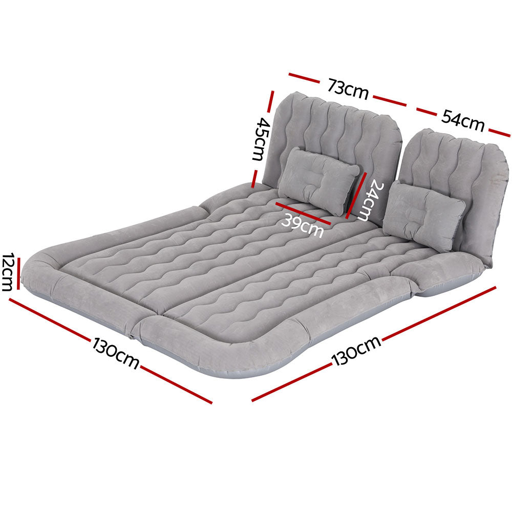 Weisshorn Car Mattress 175x130 Inflatable SUV Back Seat Camping Bed Grey-1