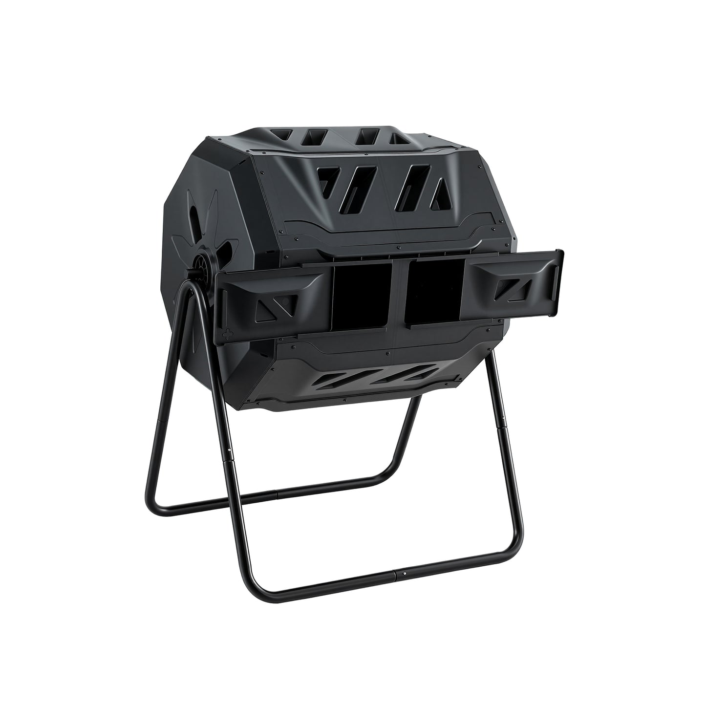 Gardeon Compost Bin Dual-Chamber 160L Composter Tumbler Rotating Garden Recycle Food Waste